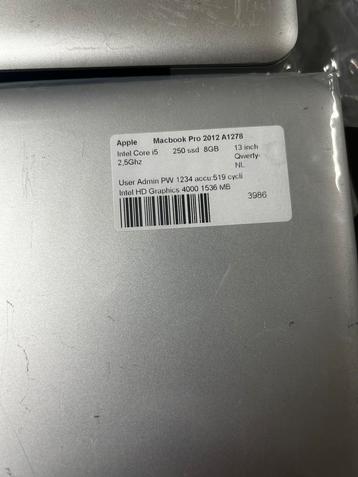 Macbook pro 13/15/17 2010/2011/2012 partij  beschikbaar voor biedingen