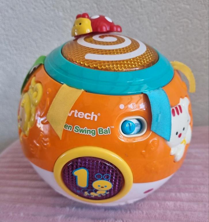 Vtech rol en swingbal met licht en geluid. ZGAN., Kinderen en Baby's, Speelgoed | Vtech, Zo goed als nieuw, 6 maanden tot 2 jaar