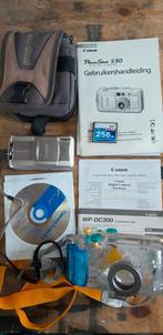 Canon powershot A50 met onderwater case., Ophalen of Verzenden, Mini dv, Canon, 20x of meer