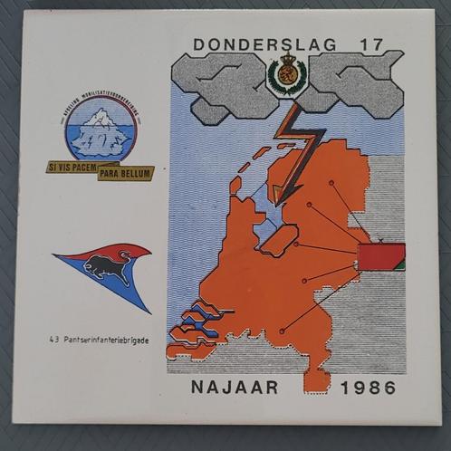 Operatie Donderslag najaar 1986,43 pantserinfanteriebrigade, Verzamelen, Militaria | Algemeen, Landmacht, Kunstobject, Nederland