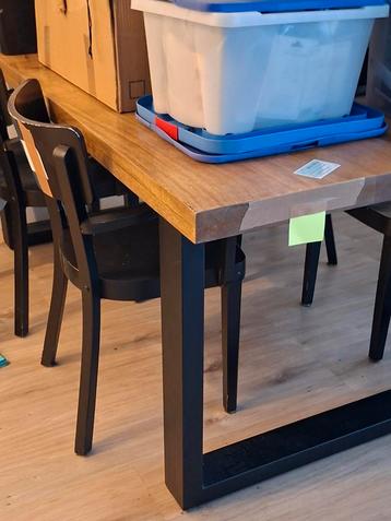 Industriële Mangohouten Eettafel 180x90 beschikbaar voor biedingen