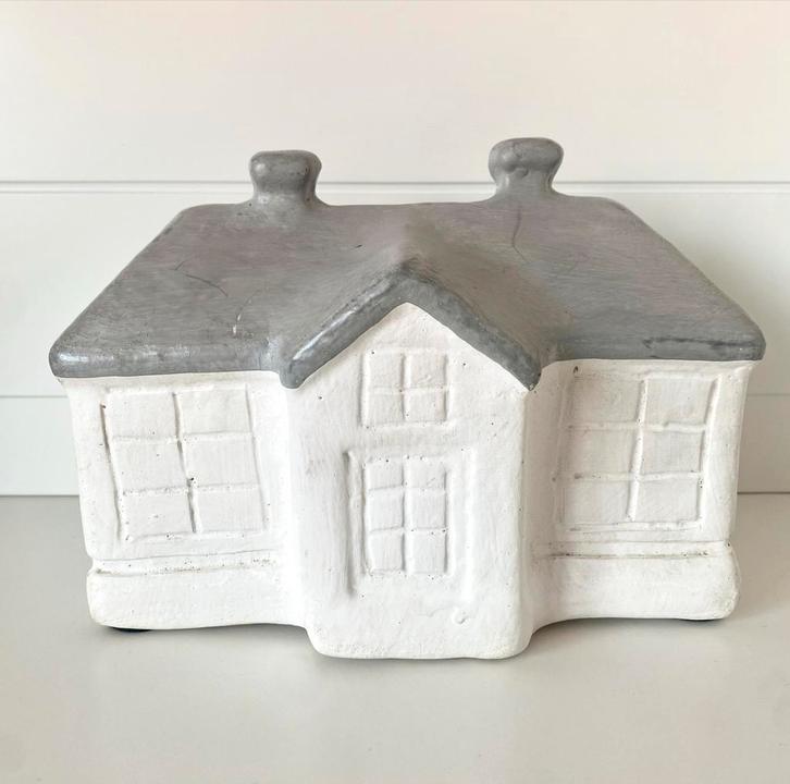 Riviera Maison Huis Decoratie spaarpot, Verzamelen, Spaarpotten, Zo goed als nieuw, Object of Gebouw, Steen, Aardewerk of Keramiek