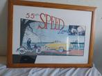 David Sin - 55 mph Speed - Ingelijste Print, Antiek en Kunst, Ophalen