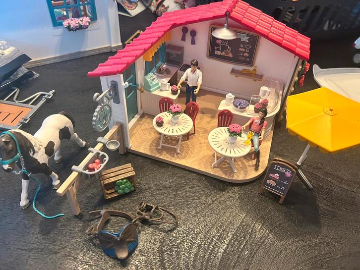 Schleich Café, Verzamelen, Speelgoed, Gebruikt, Ophalen of Verzenden