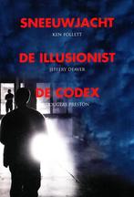 Sneeuwjacht-De Illusionist - De Codex - Follett - Deaver - P, Boeken, Thrillers, Gelezen, Nederland, Follett - Deaver - Presto