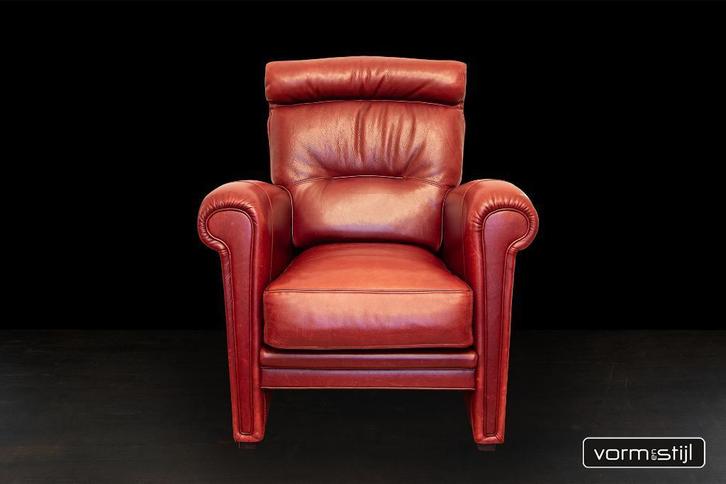 Mol & Geurts ‘Art Deco’ fauteuil, Huis en Inrichting, Fauteuils, Zo goed als nieuw, Leer, 75 tot 100 cm, 75 tot 100 cm, Ophalen