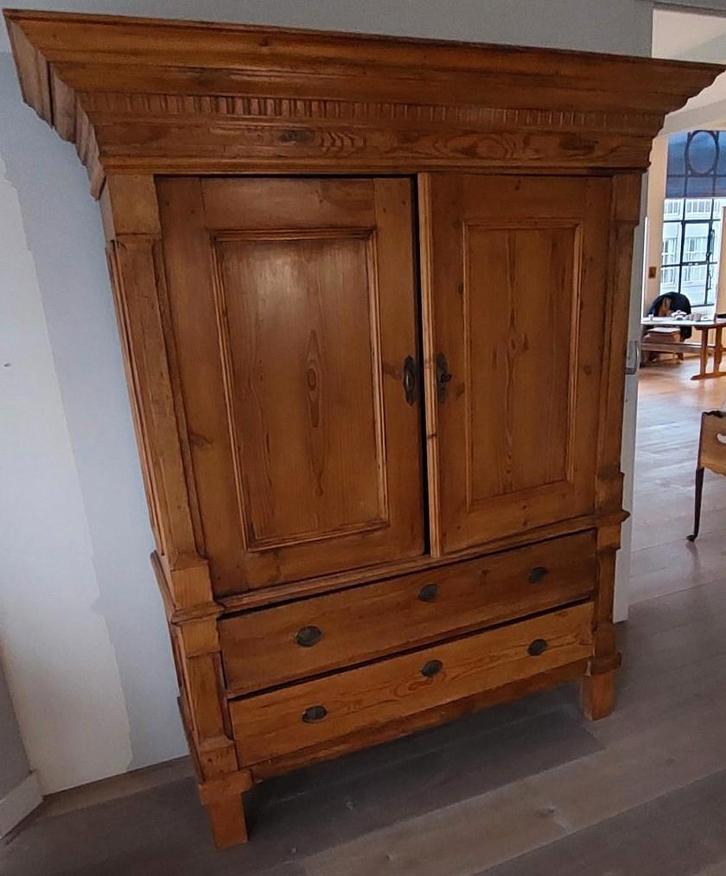 Grenen kledingkast, Antiek en Kunst, Antiek | Meubels | Kasten, Ophalen