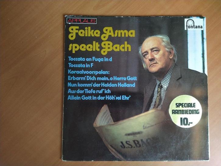 Elpee Feike Asma speelt Bach, Cd's en Dvd's, Vinyl | Klassiek, Zo goed als nieuw, Barok, Overige typen, 12 inch, Ophalen of Verzenden