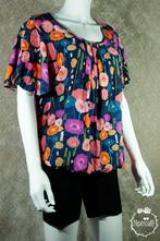 Paprika Gebloemde blouse in viscose met volantmouwen maat 40, Maat 38/40 (M), Overige kleuren, Ophalen of Verzenden, Zo goed als nieuw