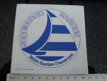 sticker segelschule rasmus gunten thunersee logo zeilschool beschikbaar voor biedingen