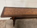 Eiken bartafel sidetable uit bruin café, Antiek en Kunst, Ophalen of Verzenden