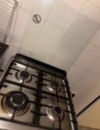 Zwart Gasfornuis, Witgoed en Apparatuur, Fornuizen, Gebruikt, 60 cm of meer, Gas, Vrijstaand
