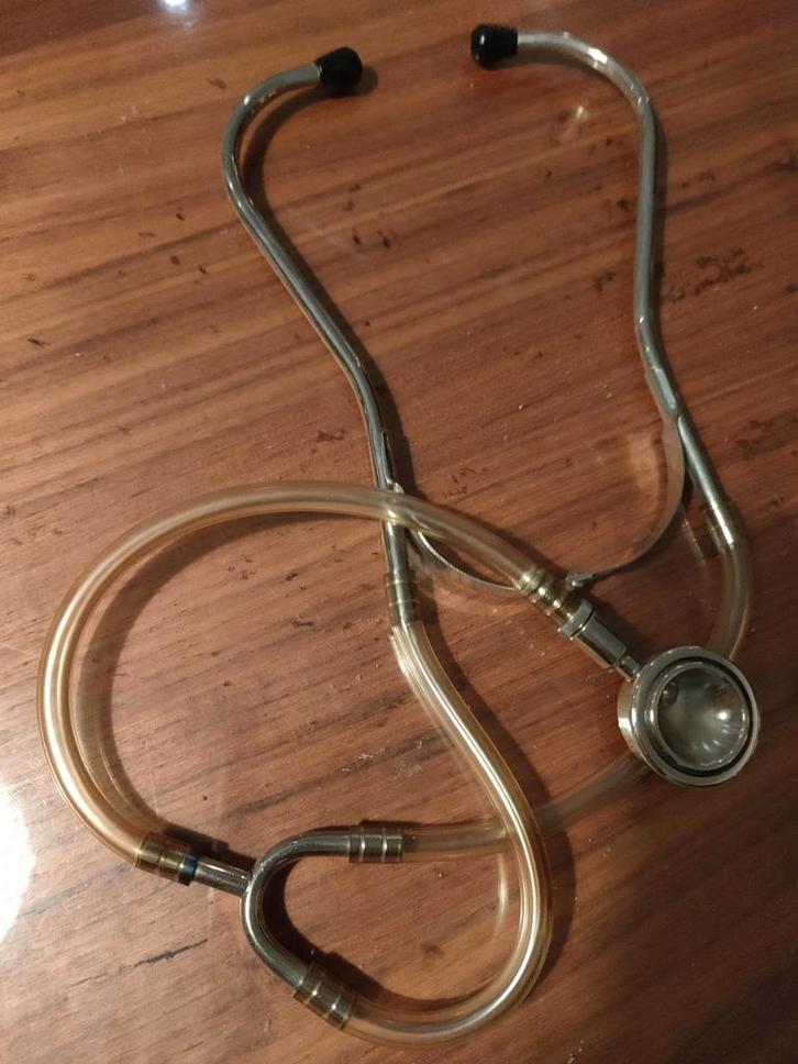 Retro Stethoscoop Jaren 60 - Kunststof & Staal, Antiek en Kunst, Curiosa en Brocante, Ophalen of Verzenden