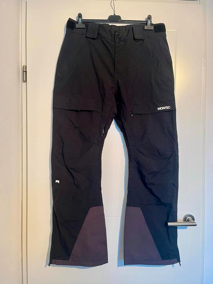 Montec Dune ski/snowboardbroek Zwart - Maat L, Kleding | Heren, Wintersportkleding, Zo goed als nieuw, Broek, Maat 52/54 (L), Ophalen of Verzenden