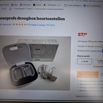 Droogbox voor hoortoestellen beschikbaar voor biedingen