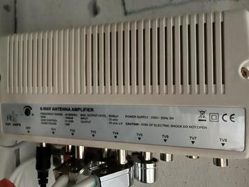 Antenne amplifier voor 8 tv’s / studentenhuis beschikbaar voor biedingen