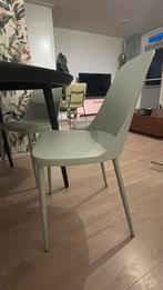 Mint groene stalen eetkamer stoelen (loods5), Huis en Inrichting, Stoelen, Ophalen, Zo goed als nieuw, Overige kleuren