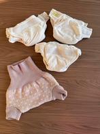 Wasbare luiers Huda + Disana wolbroekje newborn, Ophalen of Verzenden, Zo goed als nieuw, Jongetje of Meisje
