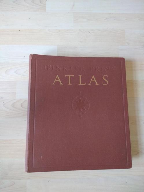 Winkler Prins Atlas uit 1950, Boeken, Atlassen en Landkaarten, Gelezen, Overige atlassen, Wereld, 1800 tot 2000, Ophalen of Verzenden