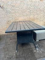 Mooie taffel met wel een paar vlekken, Tuin en Terras, Ophalen of Verzenden, Zo goed als nieuw, Rechthoekig