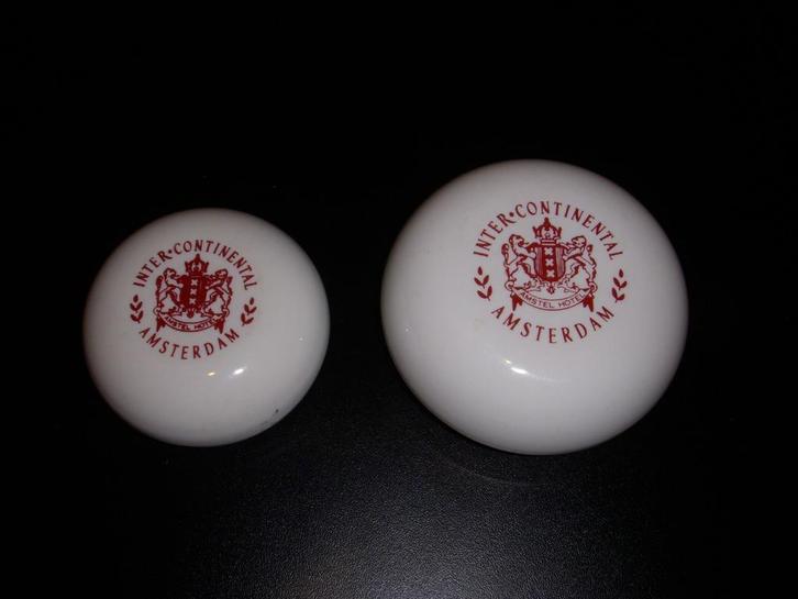 2 OUDE zeepdoosjes Inter Continental Amstel Hotel Amsterdam, Antiek en Kunst, Curiosa en Brocante, Ophalen of Verzenden