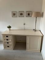 Bureau teakhout whitewash, Huis en Inrichting, Ophalen, Gebruikt