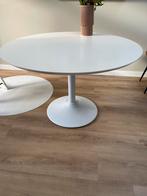 Witte Ronde Eettafel, Huis en Inrichting, Ophalen, Rond, Zo goed als nieuw, Metaal