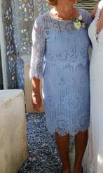 kant zomerjurkje met bolero lichtblauw maat 42 Steps, Blauw, Maat 42/44 (L), Ophalen of Verzenden, Zo goed als nieuw