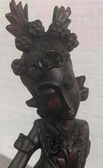 Beeld oud Indonesisch Balinese dansers houtsnijwerk beeld., Verzamelen, Ophalen of Verzenden