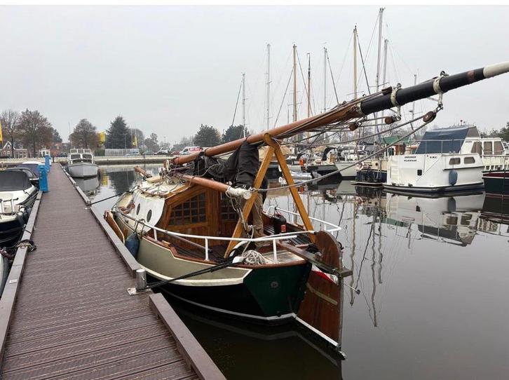 Te koop zeegrundel, Watersport en Boten, Platbodems, Gebruikt, 6 tot 9 meter, Staal, Diesel, Ophalen