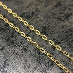 14 karaat gouden ketting prachtig schakel flat magnum, Ophalen of Verzenden, Zo goed als nieuw, Goud