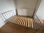 Metalen bed lichtgrijs 90x200, Kinderen en Baby's, Ophalen, 85 tot 100 cm, Zo goed als nieuw, Lattenbodem