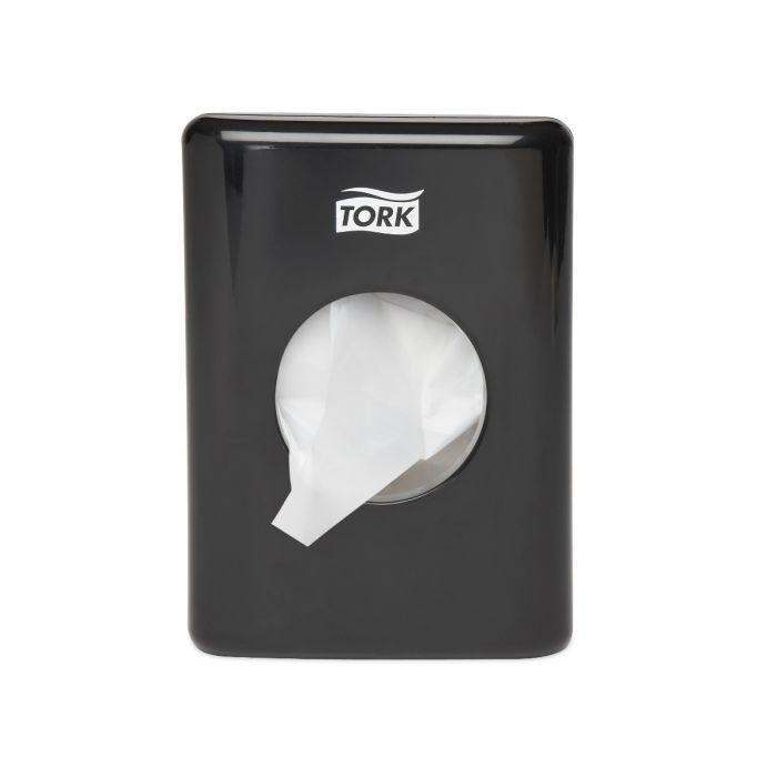 Tork Dispenser damesverbandzakjes zwart 36x140x100 mm, Doe-het-zelf en Verbouw, Sanitair, Toilet, Ophalen of Verzenden