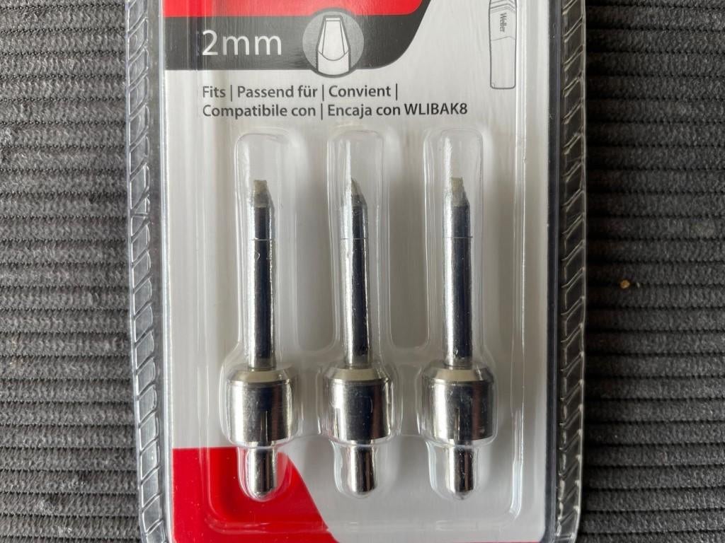weller soldeerpunt beitel, WLTCH2IBA8, 2mm 3 PK, Nieuw, Ophalen of Verzenden, Weller