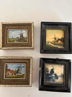 Miniatuur schilderijen tegel, Antiek en Kunst, Kunst | Schilderijen | Klassiek, Ophalen of Verzenden