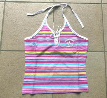 Beach Wave top roze strepen singlet topje maat 36 / 38 NIEUW beschikbaar voor biedingen