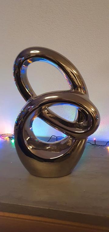 Zilveren Sculptuur Beeld - Abstract Design beschikbaar voor biedingen