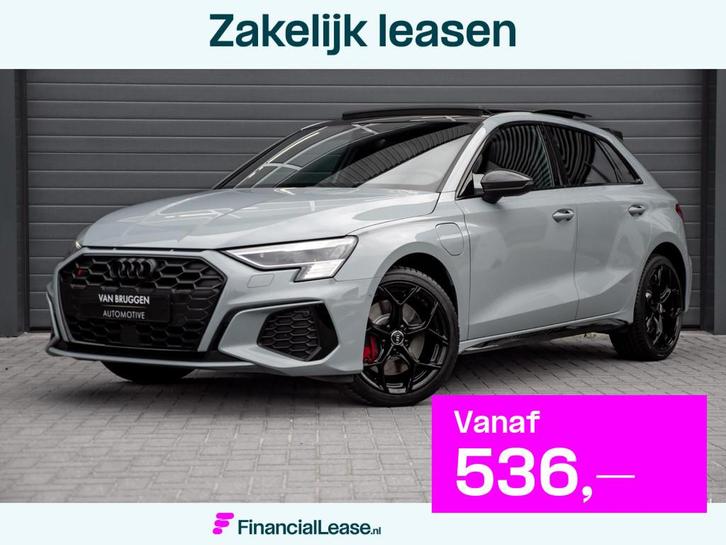 Audi A3 Sportback 45 TFSI e S-Line Pano S3 B&O Carbon Sfeer, Auto's, Audi, Bedrijf, Lease, Financial lease, A3, ABS, Adaptive Cruise Control