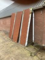 Oude geroeste metalen golfplaten 3 stuks, Ophalen