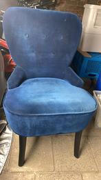 Blauwe fauteuil IKEA Remsta, Ophalen, 75 tot 100 cm, Zo goed als nieuw, Stof