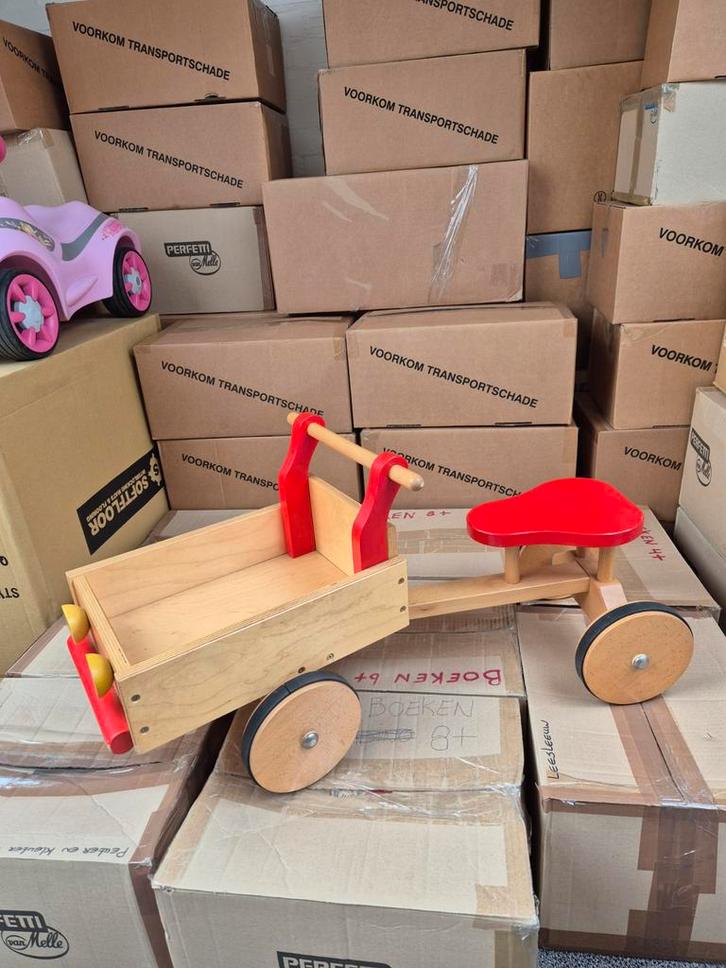 Houten bakloopwagen, Kinderen en Baby's, Speelgoed | Houten speelgoed, Nieuw, Rij- of Hobbelspeelgoed, Ophalen of Verzenden