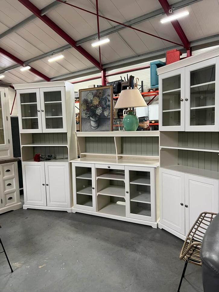 IKEA LIATORP kast (landelijk & wit) – complete opstelling, Huis en Inrichting, Kasten | Buffetkasten, Zo goed als nieuw, 200 cm of meer
