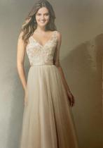 Trouwjurk Morilee - L (40), Ophalen, Trouwjurk, Wit, Zo goed als nieuw