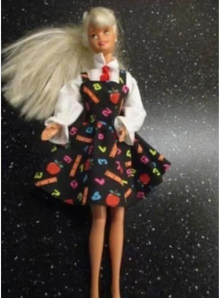 1995 BARBIE TEACHER/JUFFROUW met kleding, Verzamelen, Poppen, Zo goed als nieuw, Fashion Doll, Ophalen of Verzenden