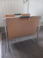 Vintage leren lectuurbak/luctuurmand/krantenbak, Ophalen of Verzenden