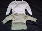Overslag Truitjes Groen & Wit - Maat 44, Kinderen en Baby's, Babykleding | Prematuur, Ophalen, Jongetje of Meisje, Zo goed als nieuw