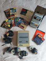 SNES met 3 controllers , 15 spellen en Game Genie, Ophalen of Verzenden, Gebruikt, Met 3 controllers of meer, Met games