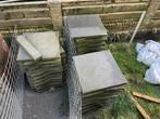 Antraciet terrastegels 60x60cm (beton) - 16m2, Tuin en Terras, Tegels en Klinkers, Ophalen, Gebruikt, 10 m² of meer, Beton