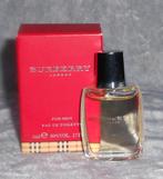Volle parfum miniatuur - Burberry man + doosje, Ophalen of Verzenden, Zo goed als nieuw, Miniatuur, Gevuld