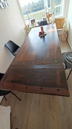 Tafel hardhout mahonie kleur, Huis en Inrichting, Tafels | Eettafels, Ophalen, Gebruikt, 50 tot 100 cm, 150 tot 200 cm